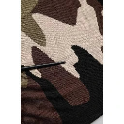 Multicolor Camouflage Collared Polo T-shirt