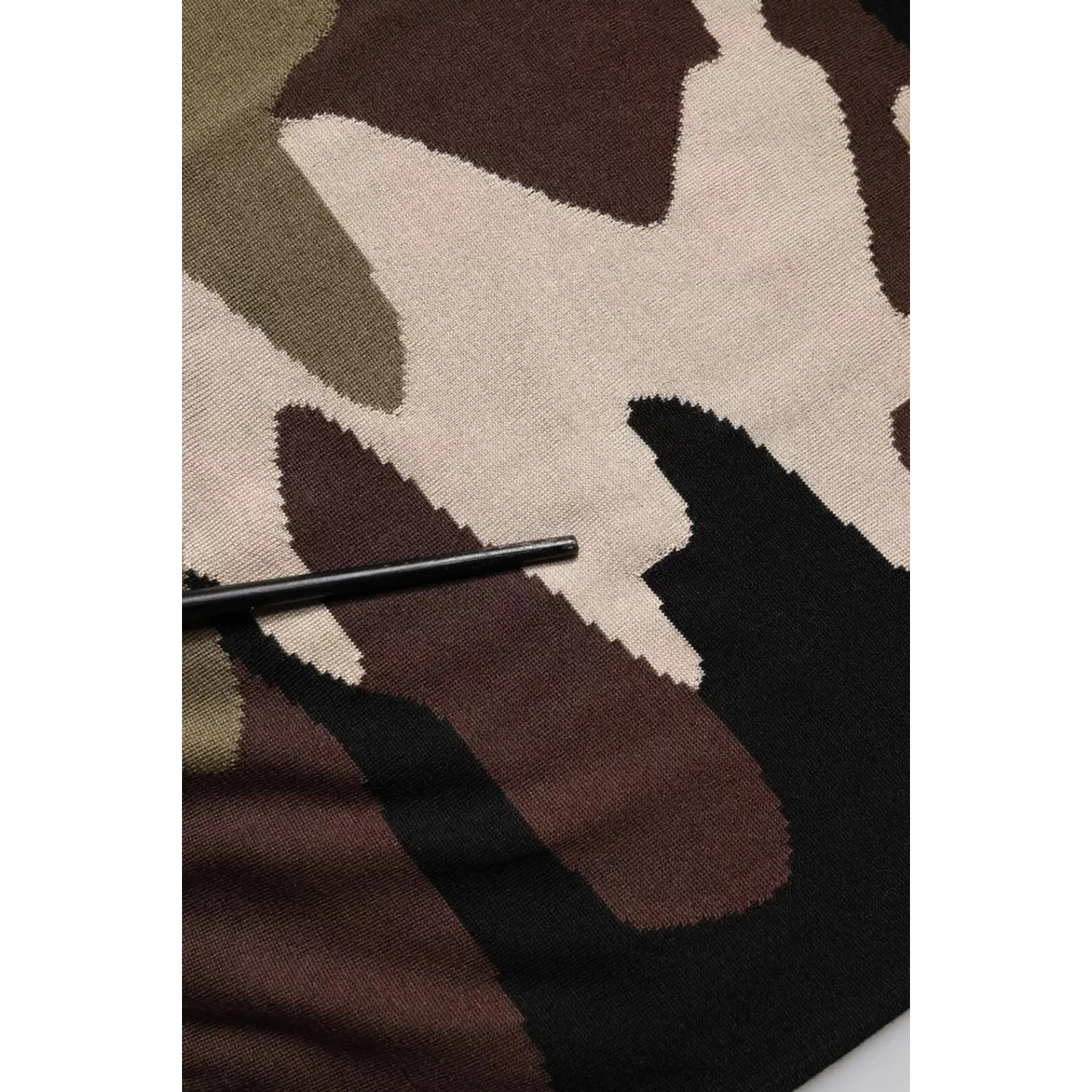 Multicolor Camouflage Collared Polo T-shirt