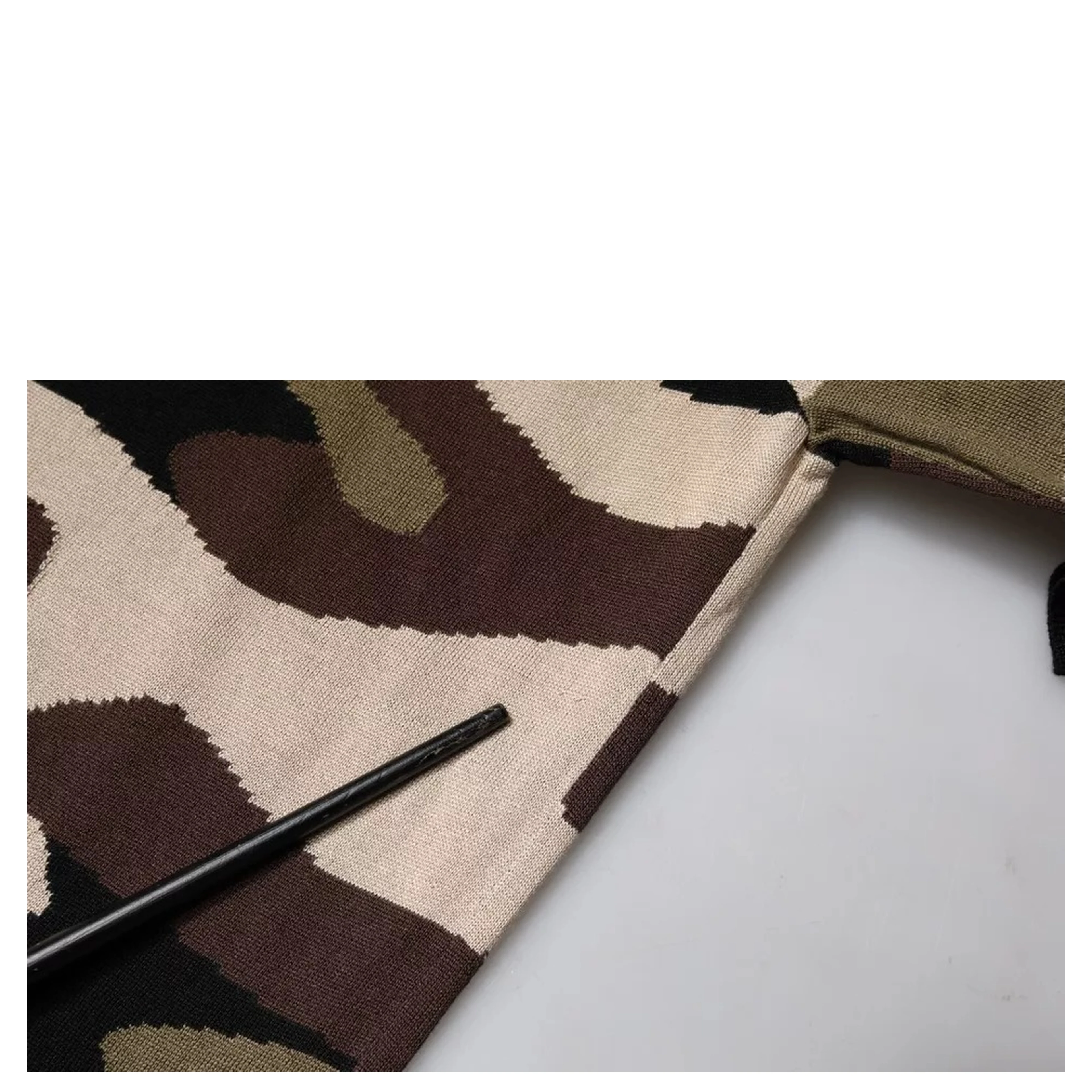 Multicolor Camouflage Collared Polo T-shirt