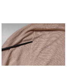 Beige Cashmere Turtleneck Pullover Sweater