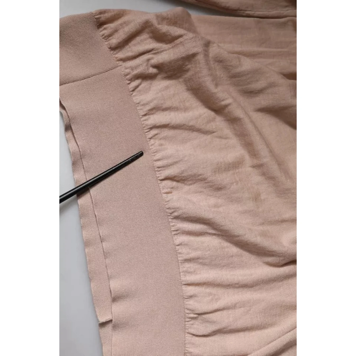 Beige Cashmere Turtleneck Pullover Sweater