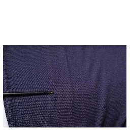 Blue Silk Collared Short Sleeves Polo T-shirt