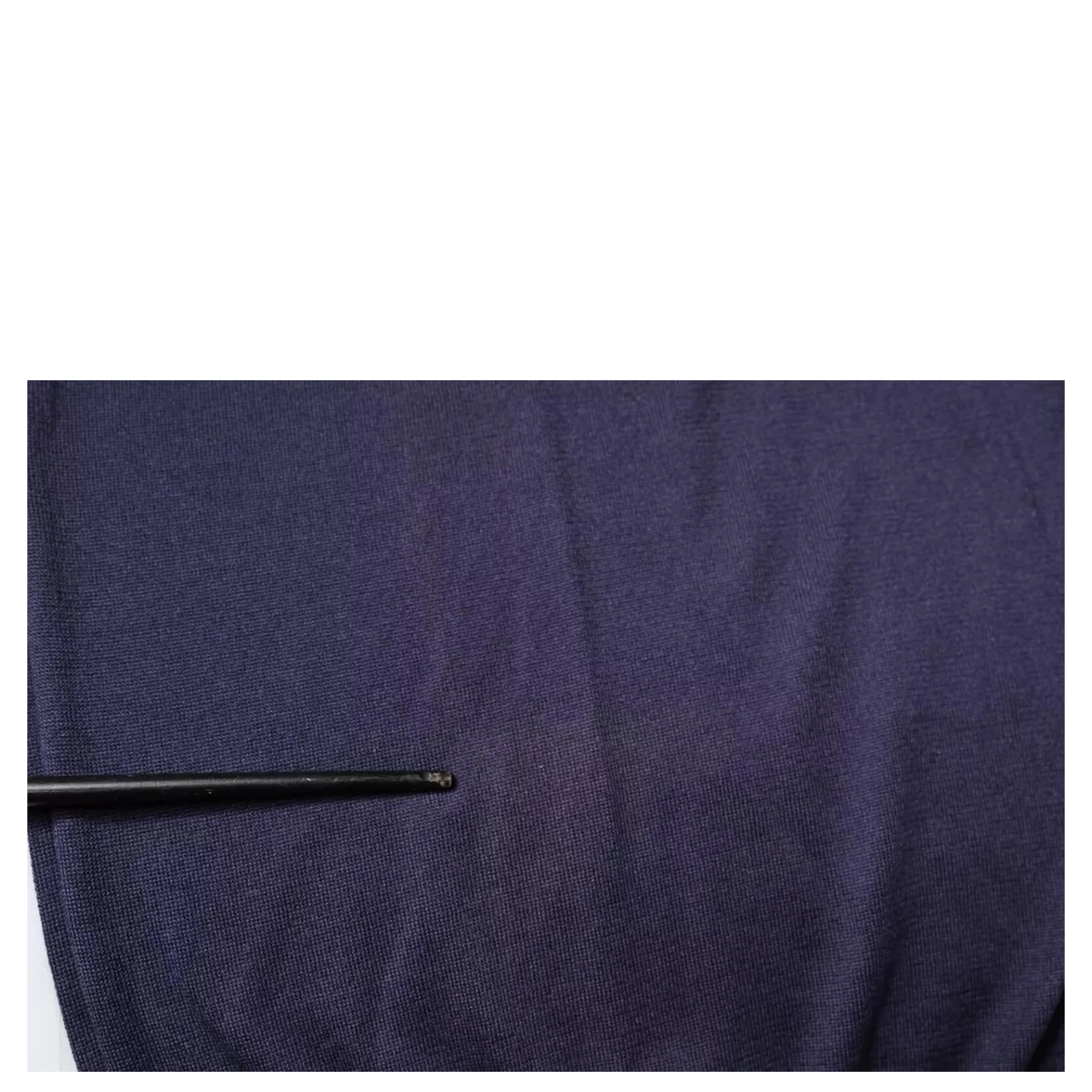Blue Silk Collared Short Sleeves Polo T-shirt