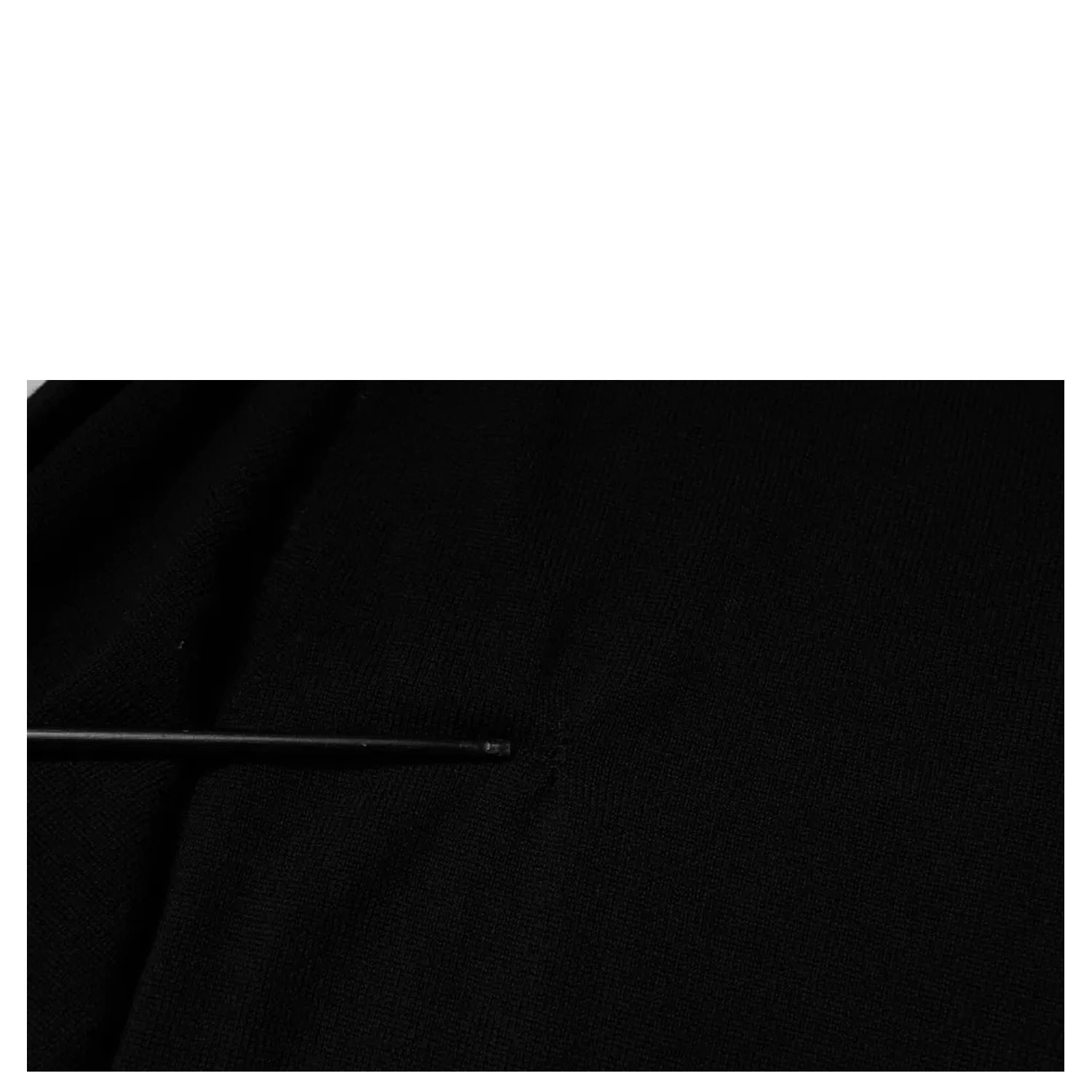 Black Logo Wool Crew Neck Pullover Sweater