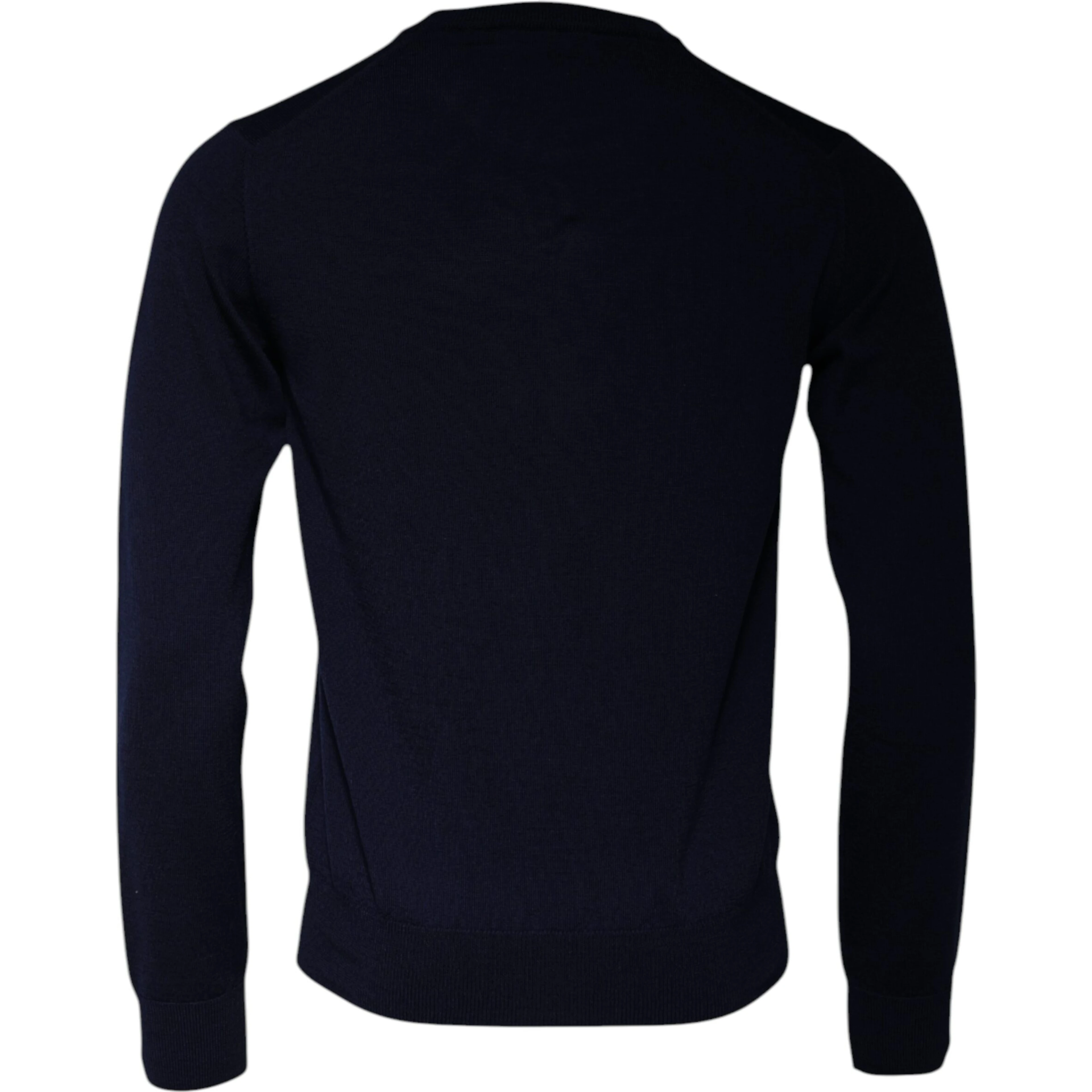 Blue DG Logo Wool Crew Neck Pullover Sweater