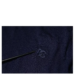 Blue DG Logo Wool Crew Neck Pullover Sweater
