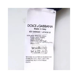 Blue DG Logo Wool Crew Neck Pullover Sweater