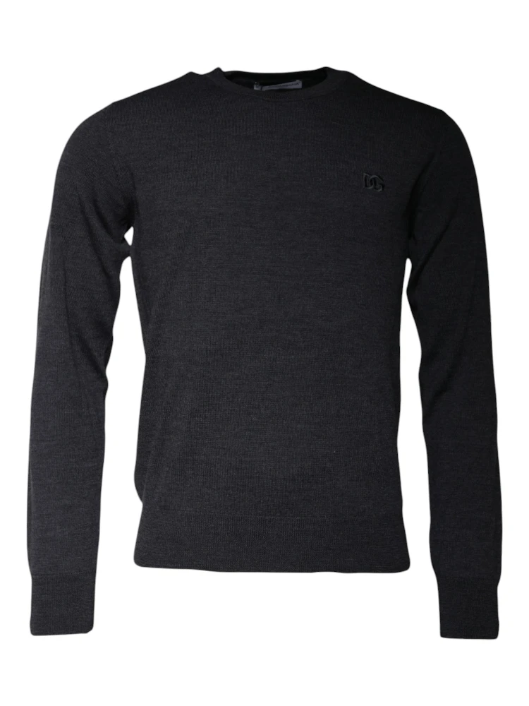 Dark Gray DG Logo Crew Neck Pullover Sweater alternative