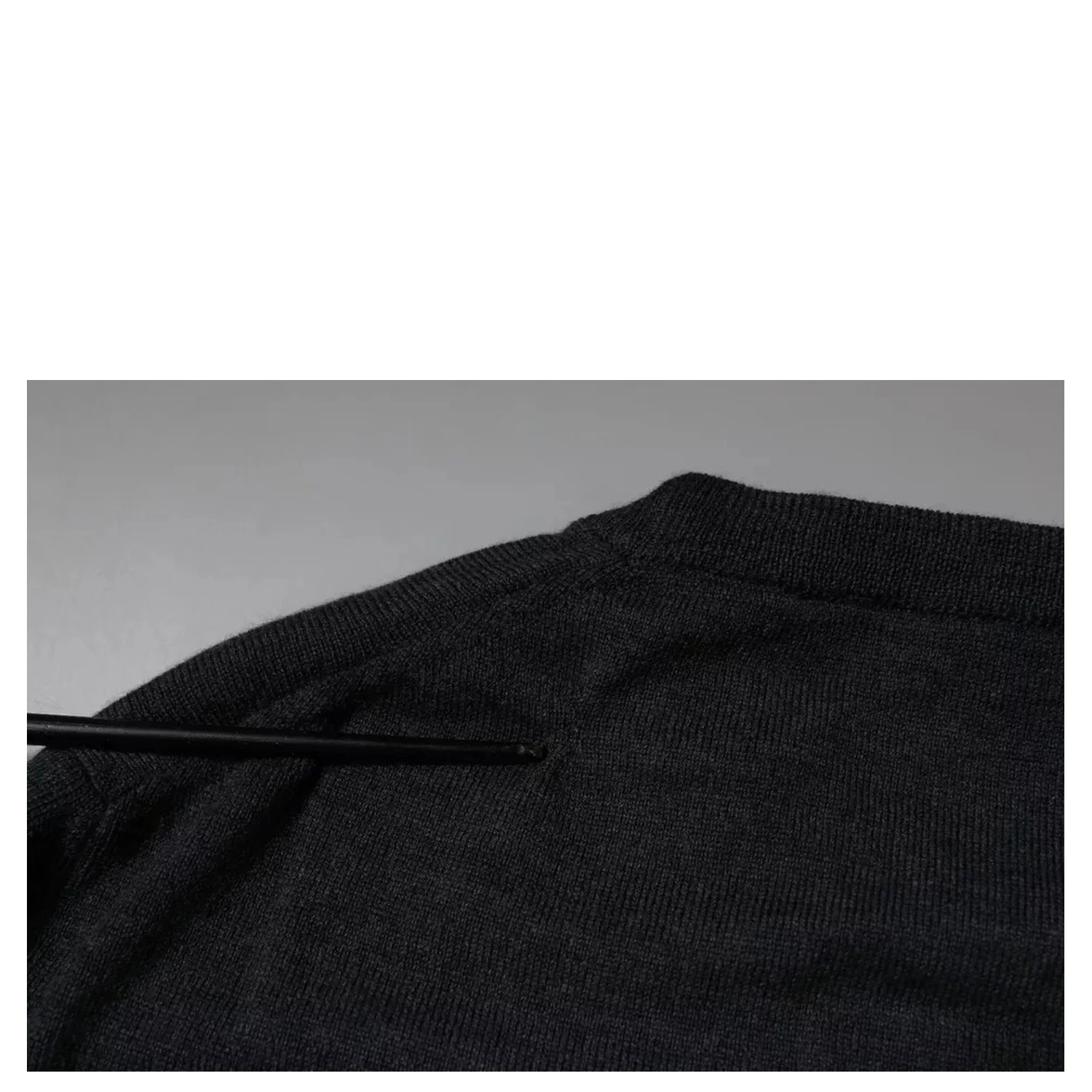 Dark Gray DG Logo Crew Neck Pullover Sweater