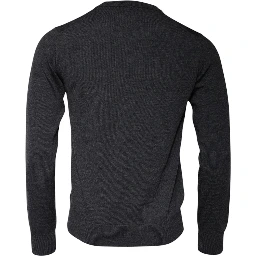 Dark Gray DG Logo Crew Neck Pullover Sweater