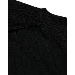 Black Cashmere V-neck Pullover Sweater