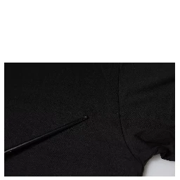 Black Logo Print Cotton Short Sleeves T-shirt