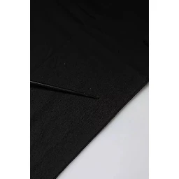 Black Logo Print Cotton Short Sleeves T-shirt