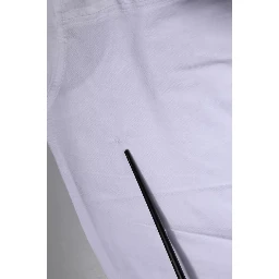 White Logo Cotton Crew Neck Short Sleeves T-shirt