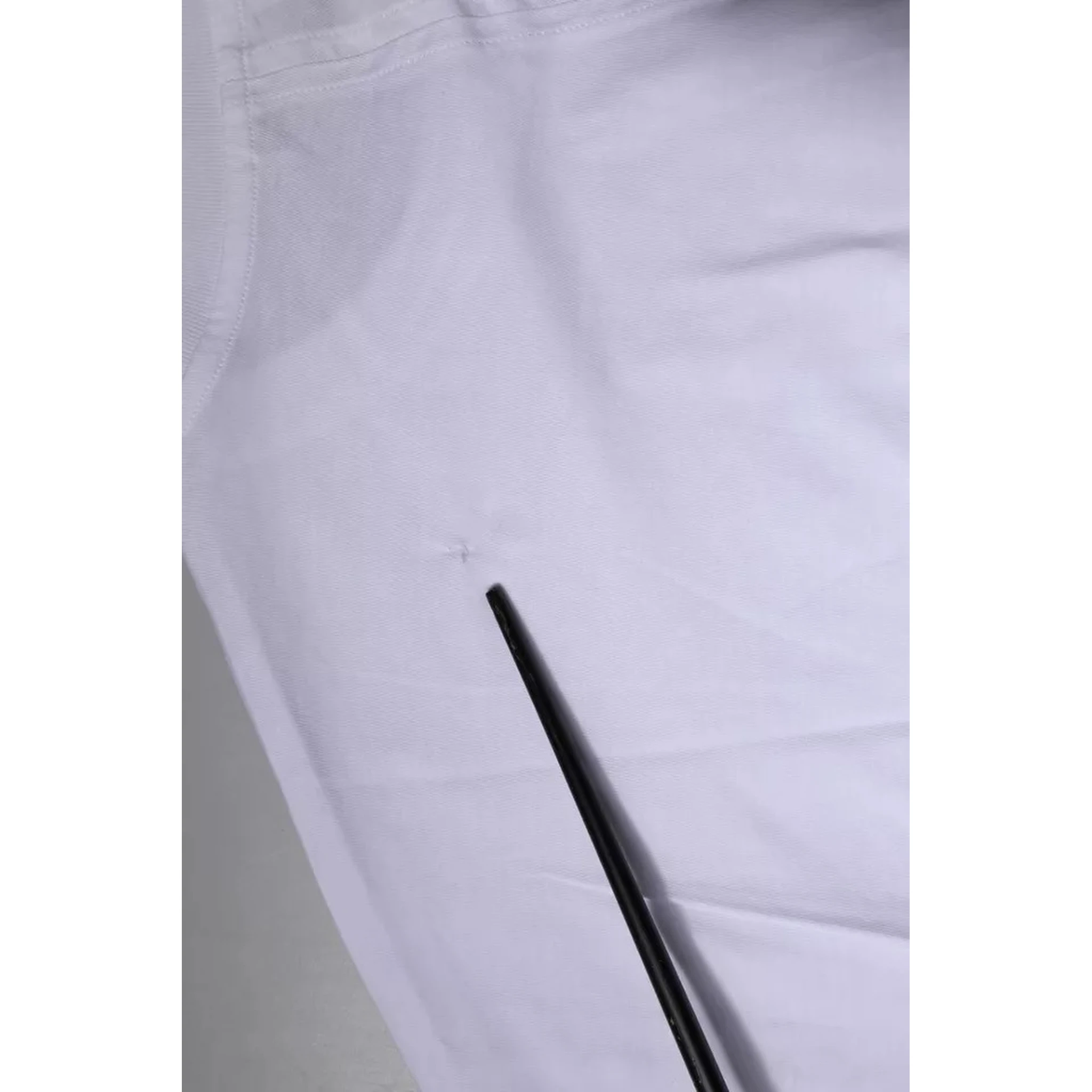 White Logo Cotton Crew Neck Short Sleeves T-shirt