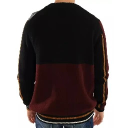 Multicolor KING Knight Monkey Knitted Cashmere Wool Sweater