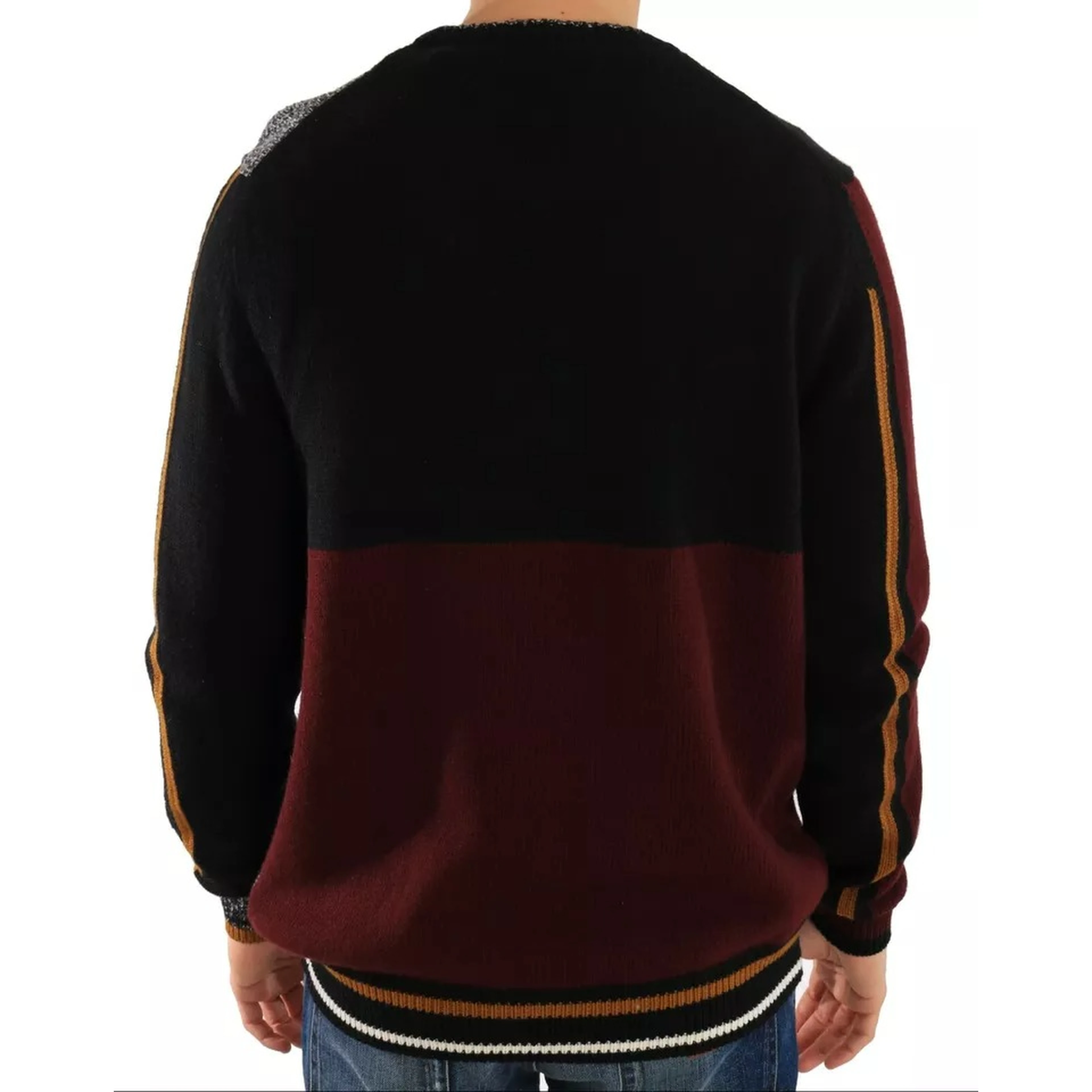 Multicolor KING Knight Monkey Knitted Cashmere Wool Sweater