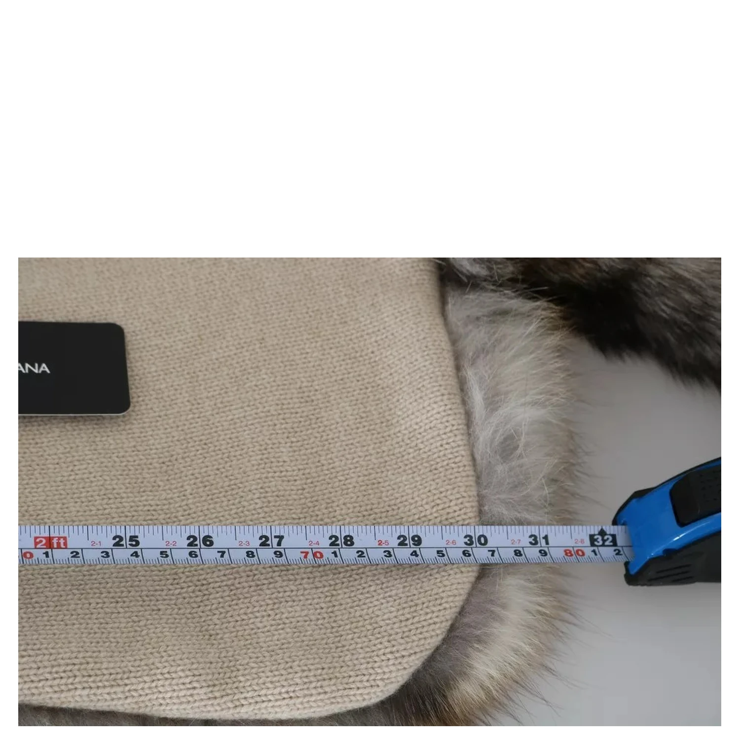 Brown Fox Tail Fur Shawl Neck Wrap Cover Collar Scarf