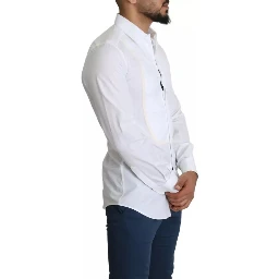 White Formal Tuxedo Dress GOLD Shirt