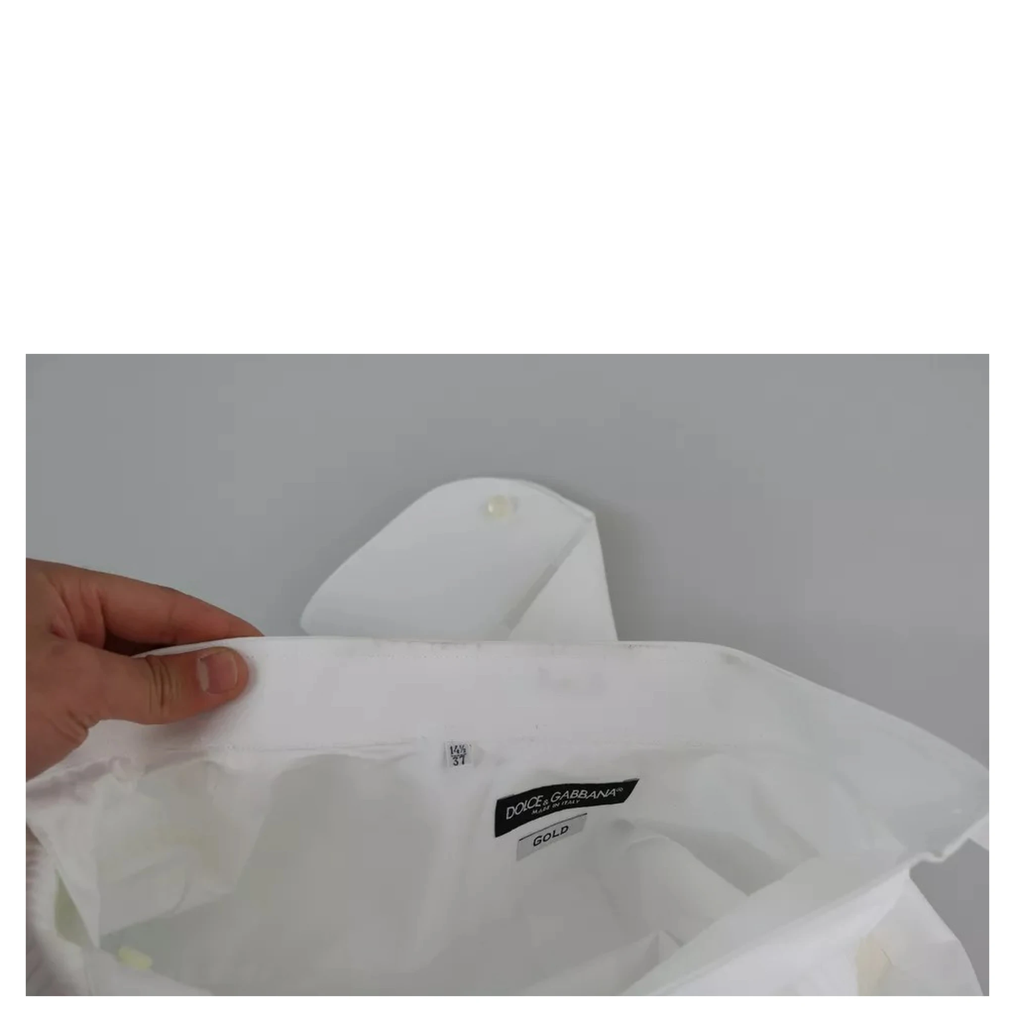 White Formal Tuxedo Dress GOLD Shirt