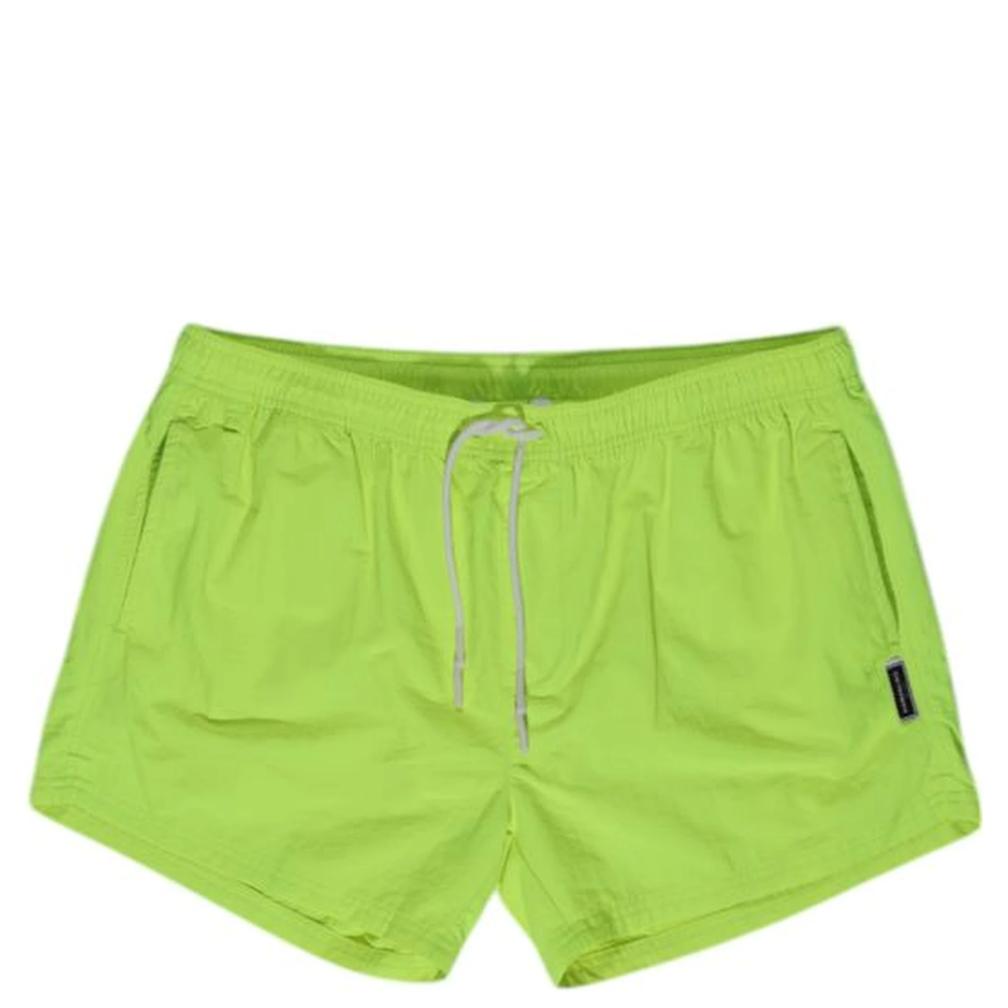 Yellow Polyester Swim Shorts