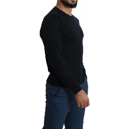 Black Cashmere Crew Neck Sweatshirt Sweater