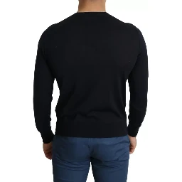 Black Cashmere Crew Neck Sweatshirt Sweater