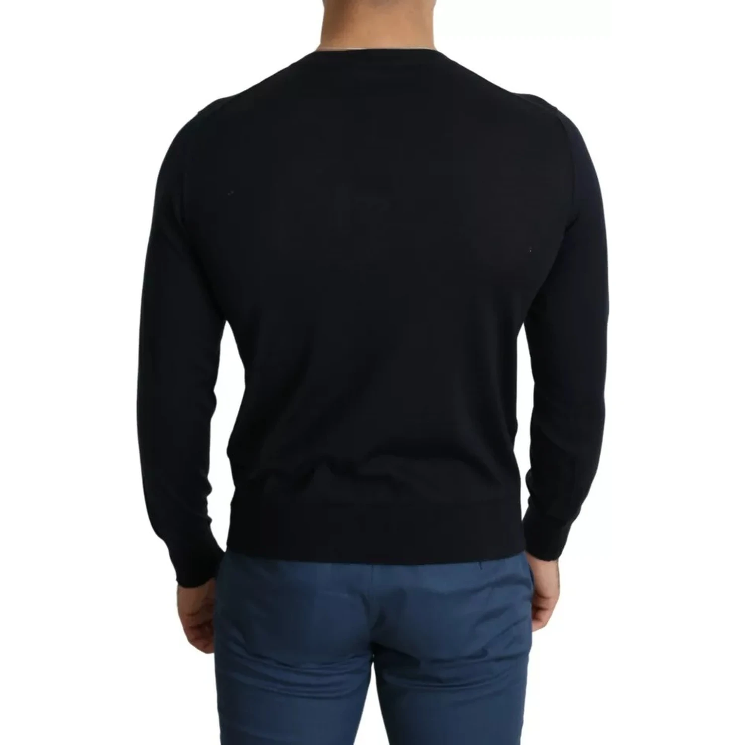 Black Cashmere Crew Neck Sweatshirt Sweater