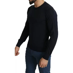 Black Cashmere Crew Neck Sweatshirt Sweater