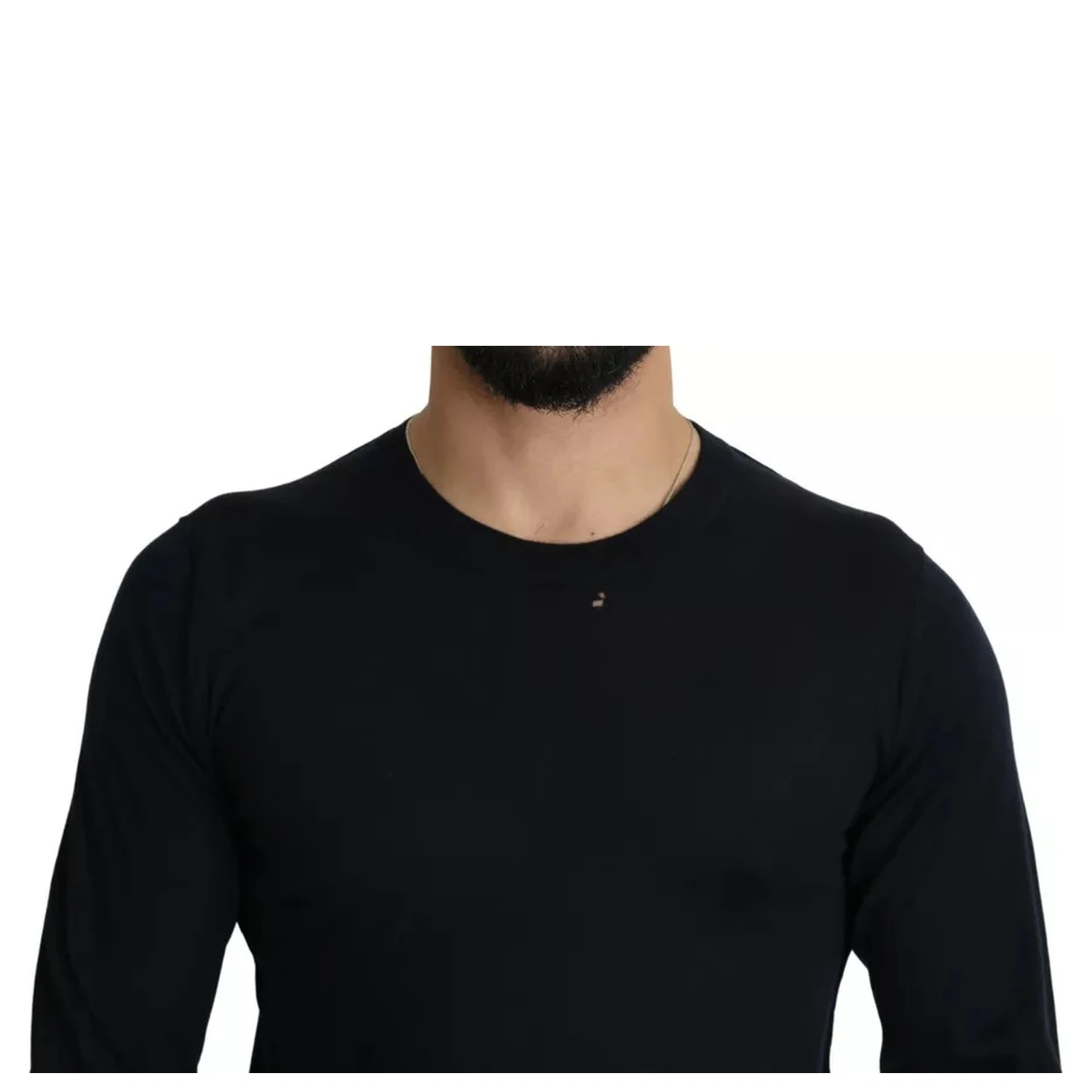 Black Cashmere Crew Neck Sweatshirt Sweater