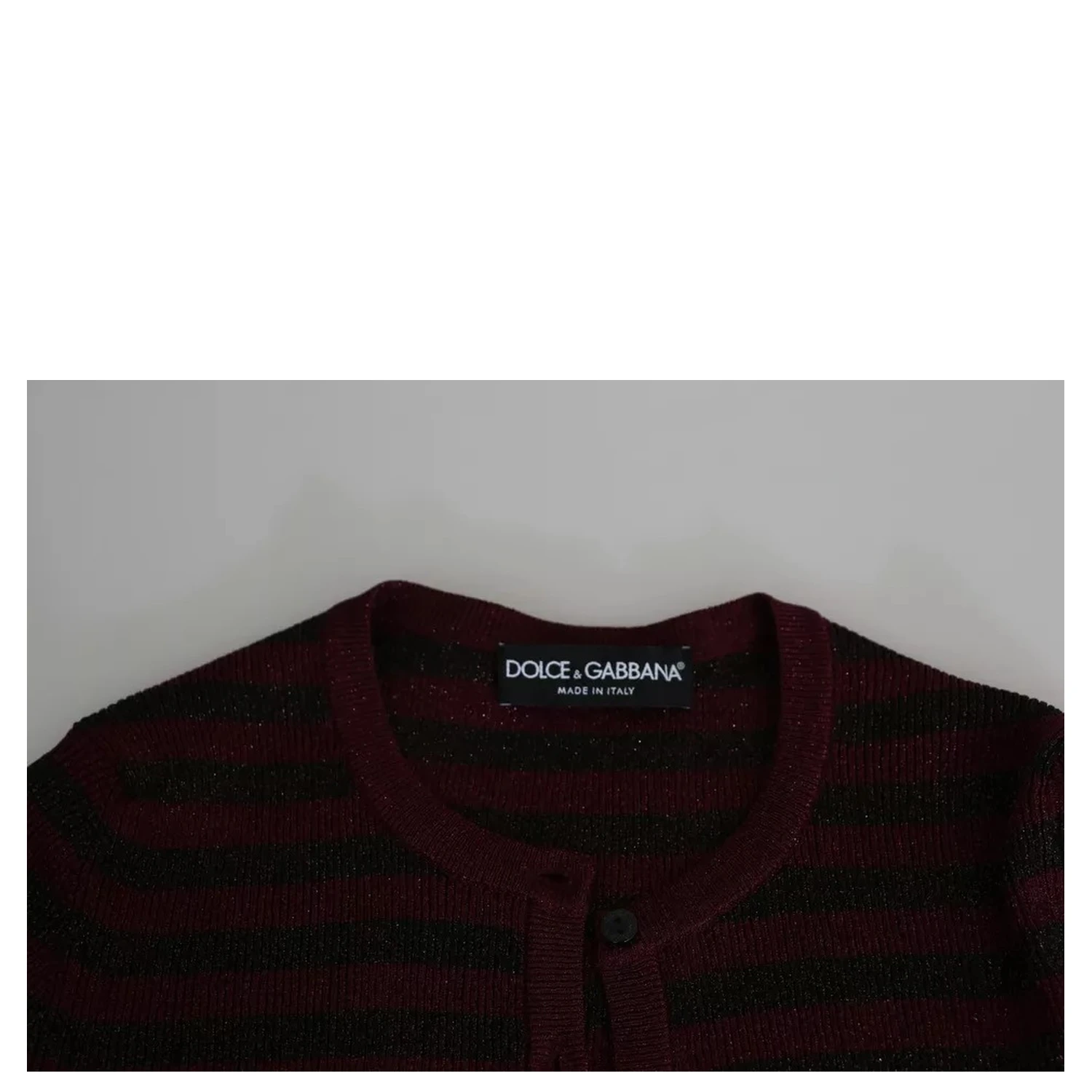 Black Red Striped Womens Cardigan Sweater