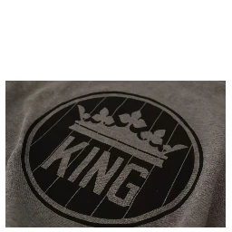Gray Crown King Cotton Pullover Sweater
