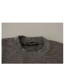 Gray Crown King Cotton Pullover Sweater