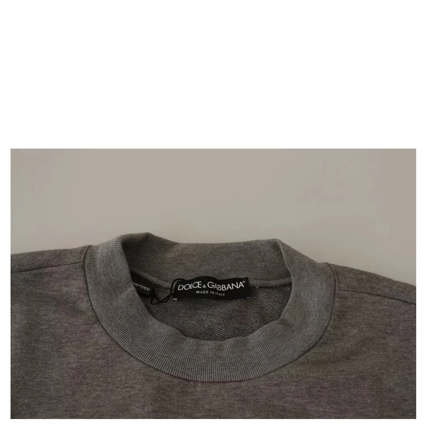Gray Crown King Cotton Pullover Sweater