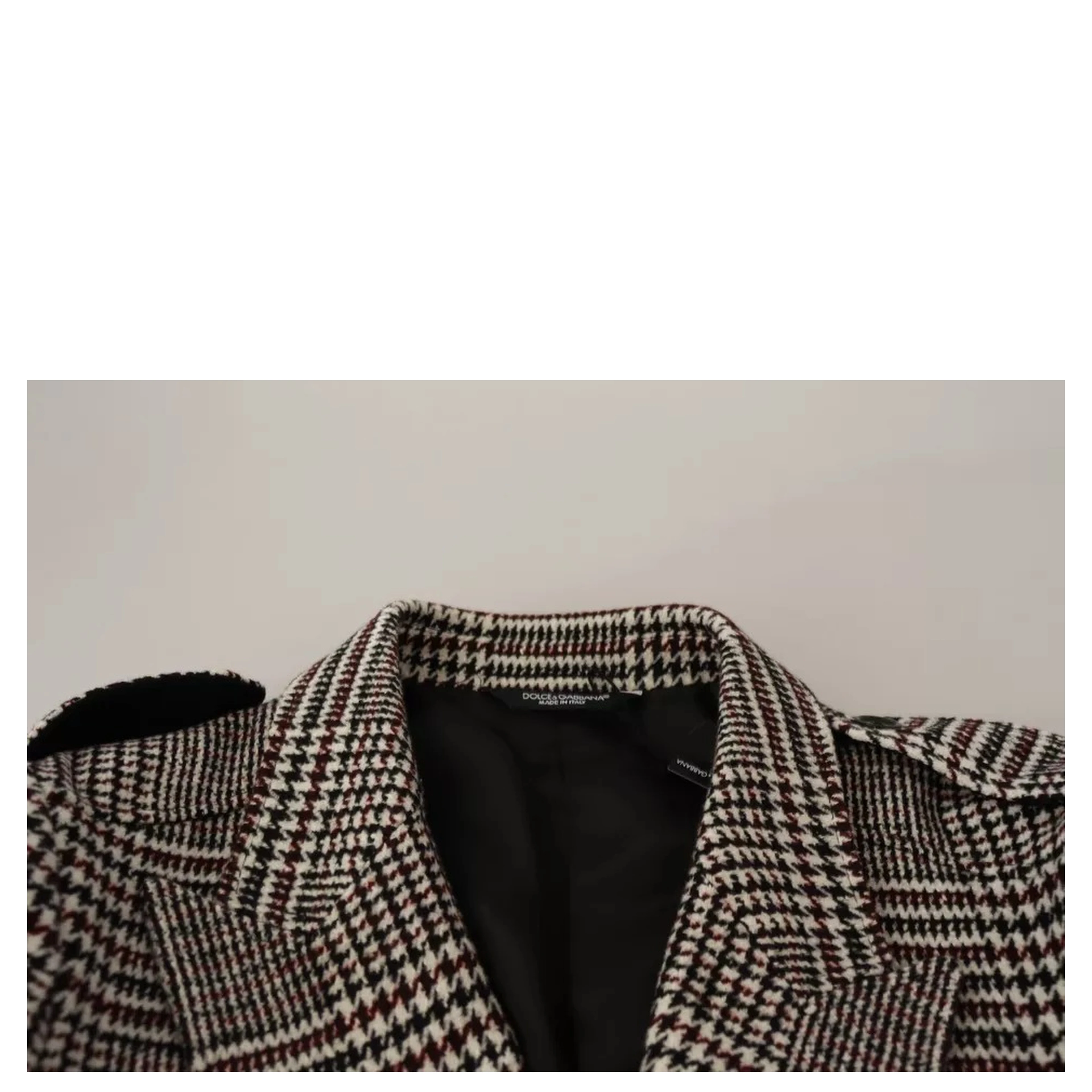 Gray Check Plaid Long Trench Coat Jacket