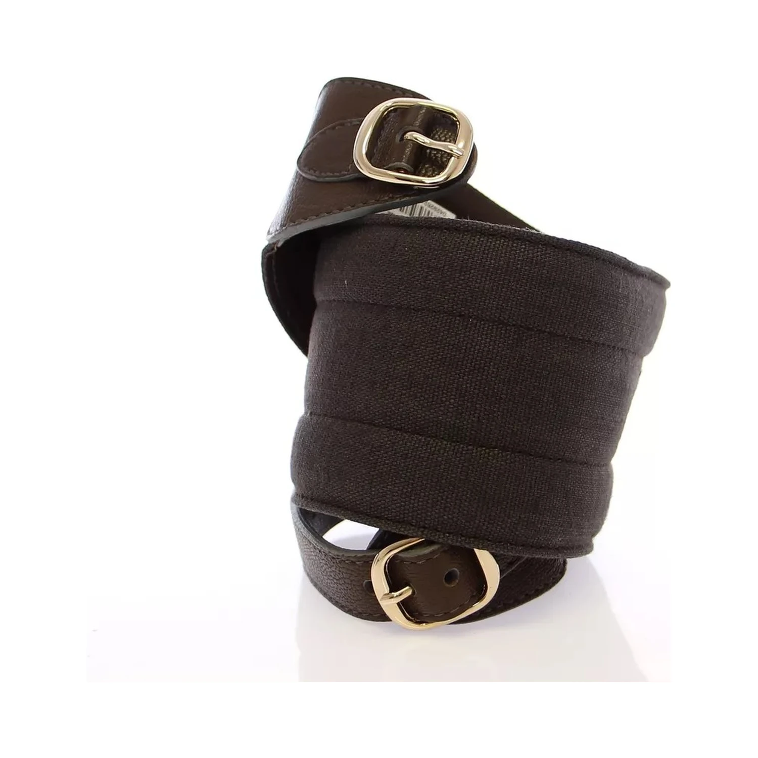 Brown D&G Leather Linnen Logo Belt