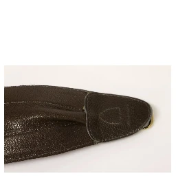 Brown D&G Leather Linnen Logo Belt