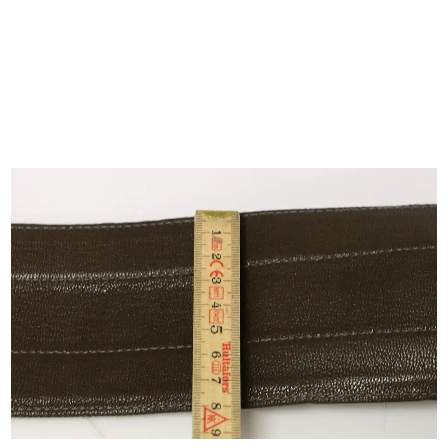 Brown D&G Leather Linnen Logo Belt