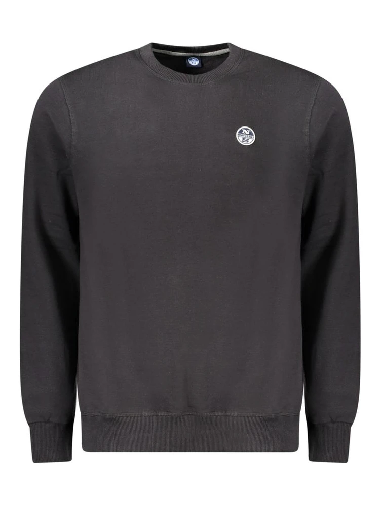 Black Cotton Sweatshirt