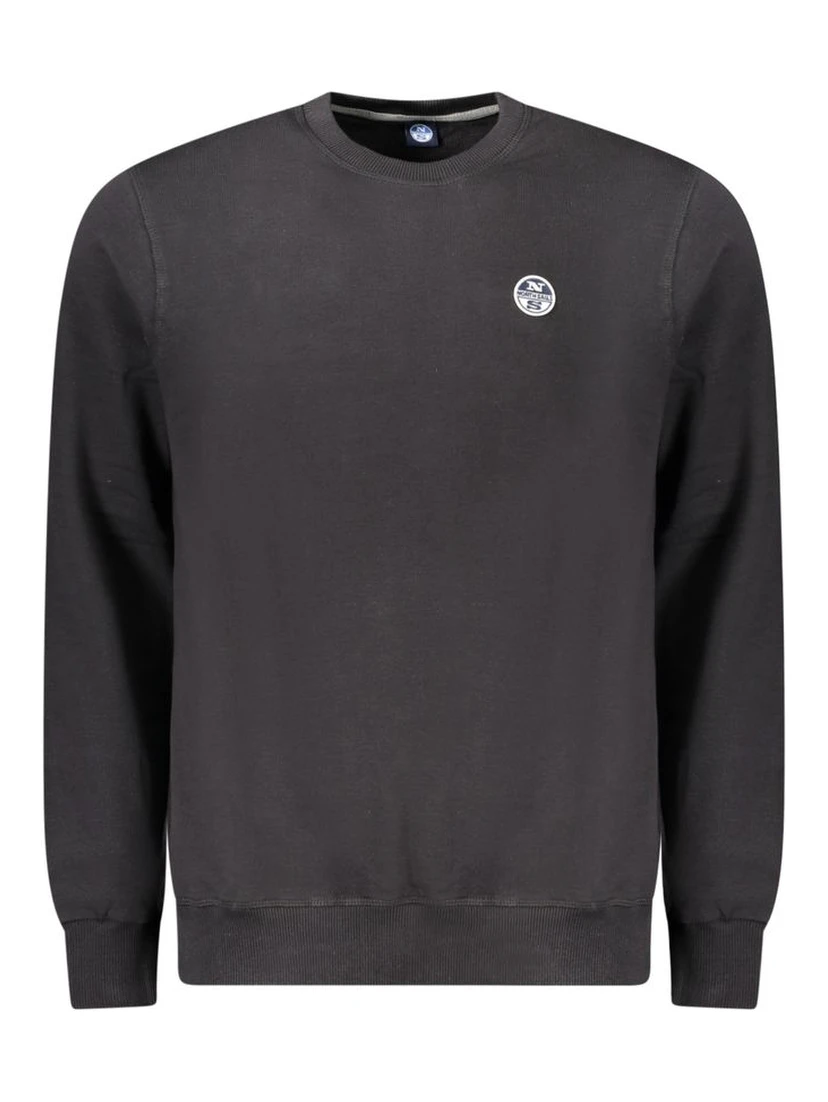 Black Cotton Sweatshirt