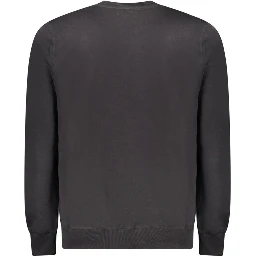 Black Cotton Sweatshirt