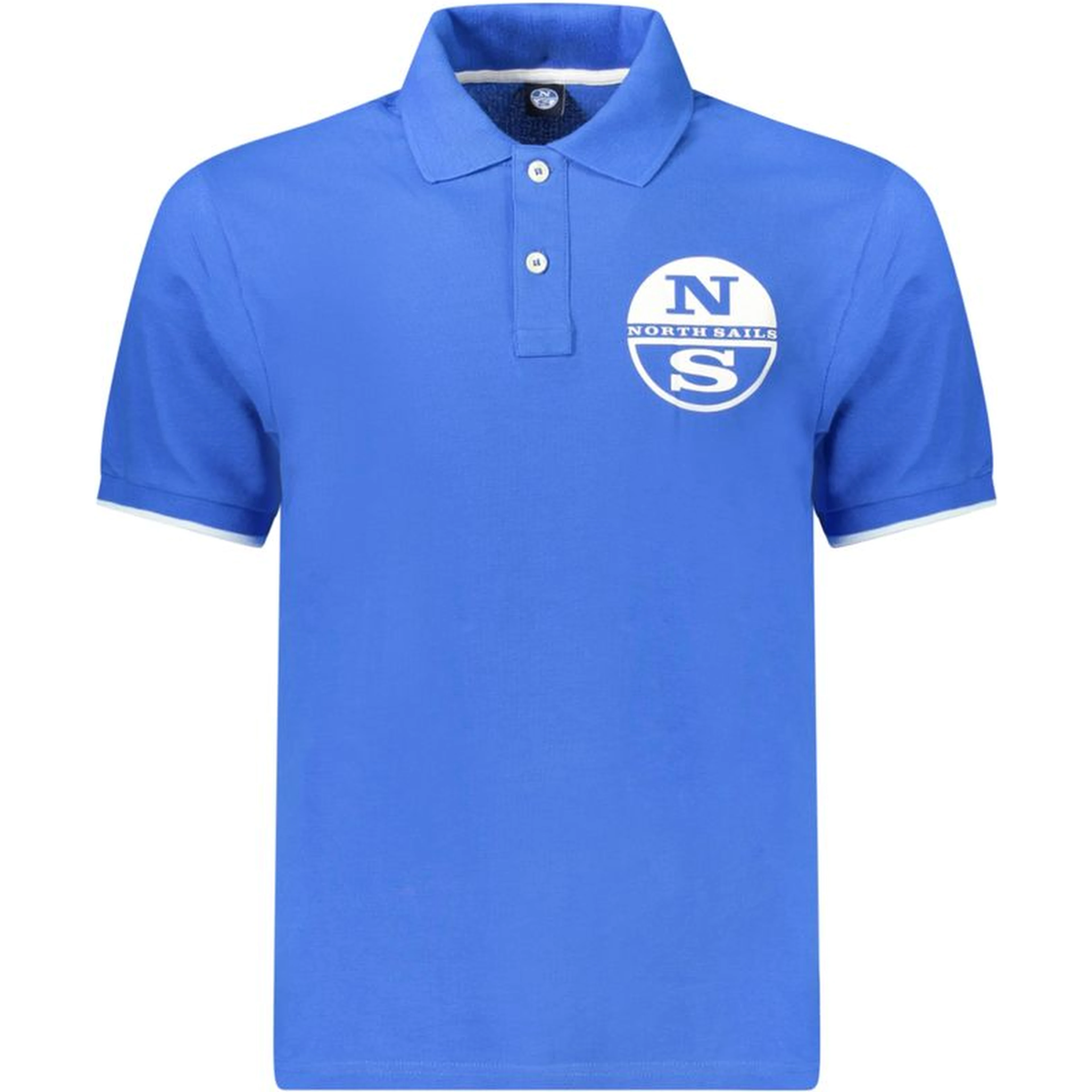 Blue Cotton Polo Shirt