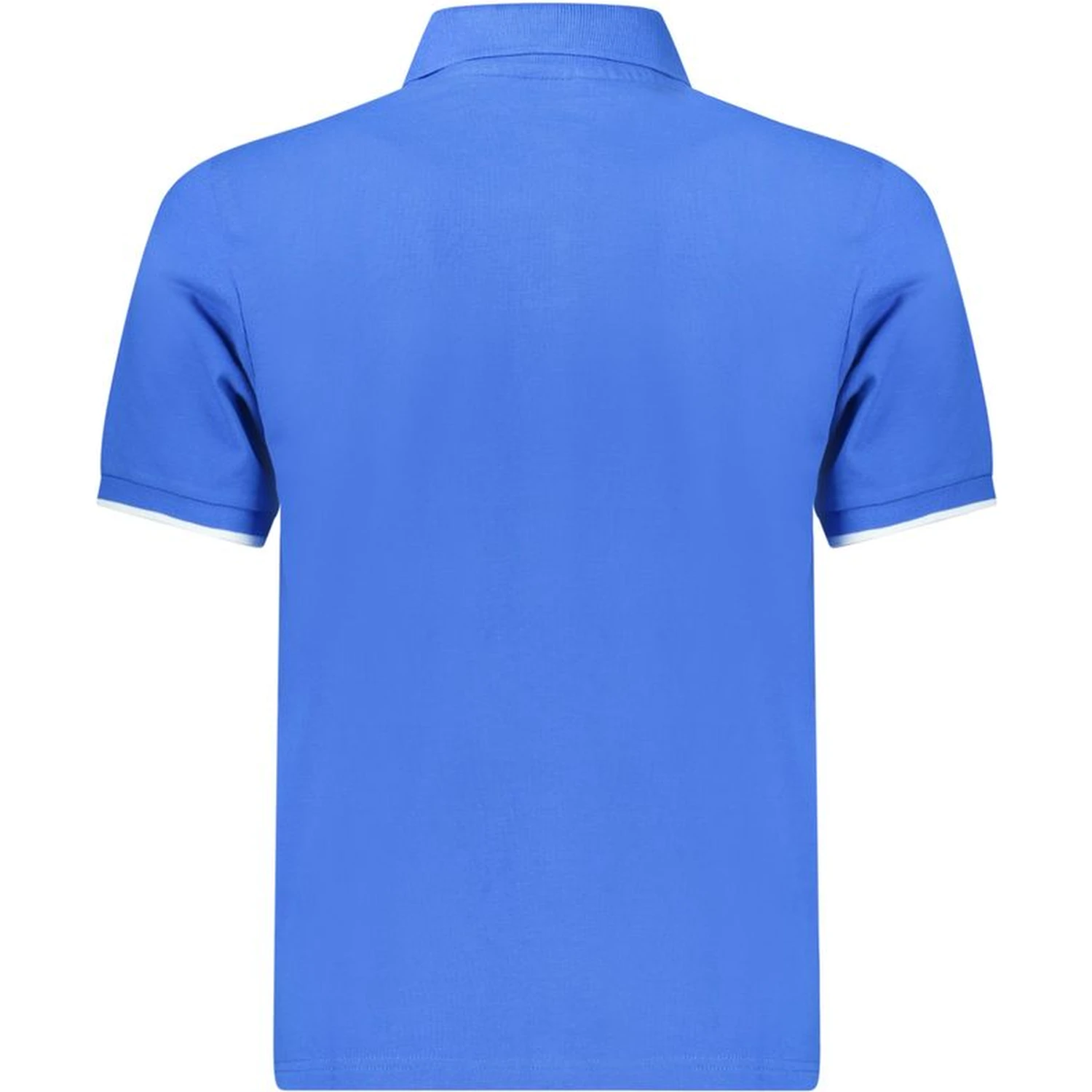 Blue Cotton Polo Shirt