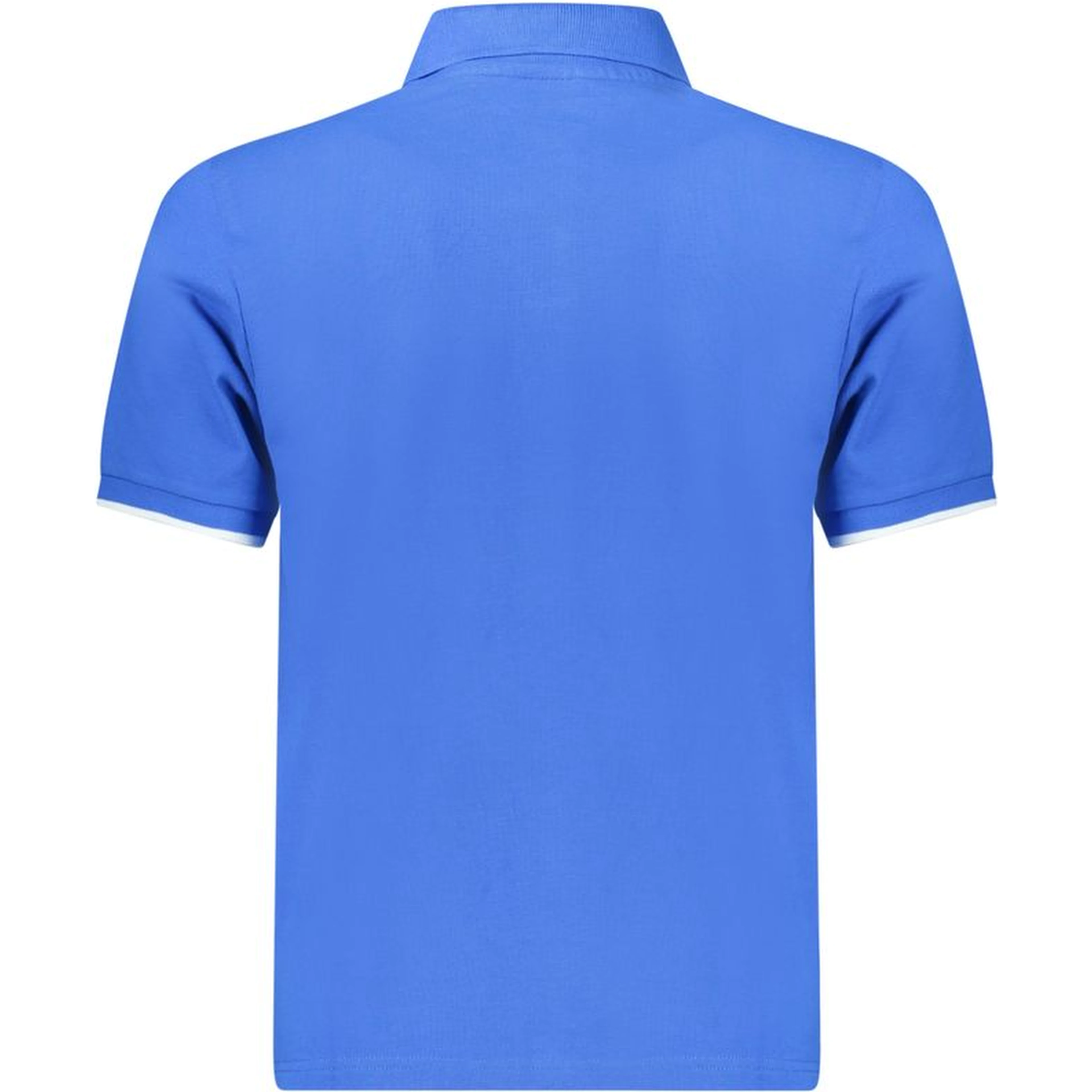 Blue Cotton Polo Shirt