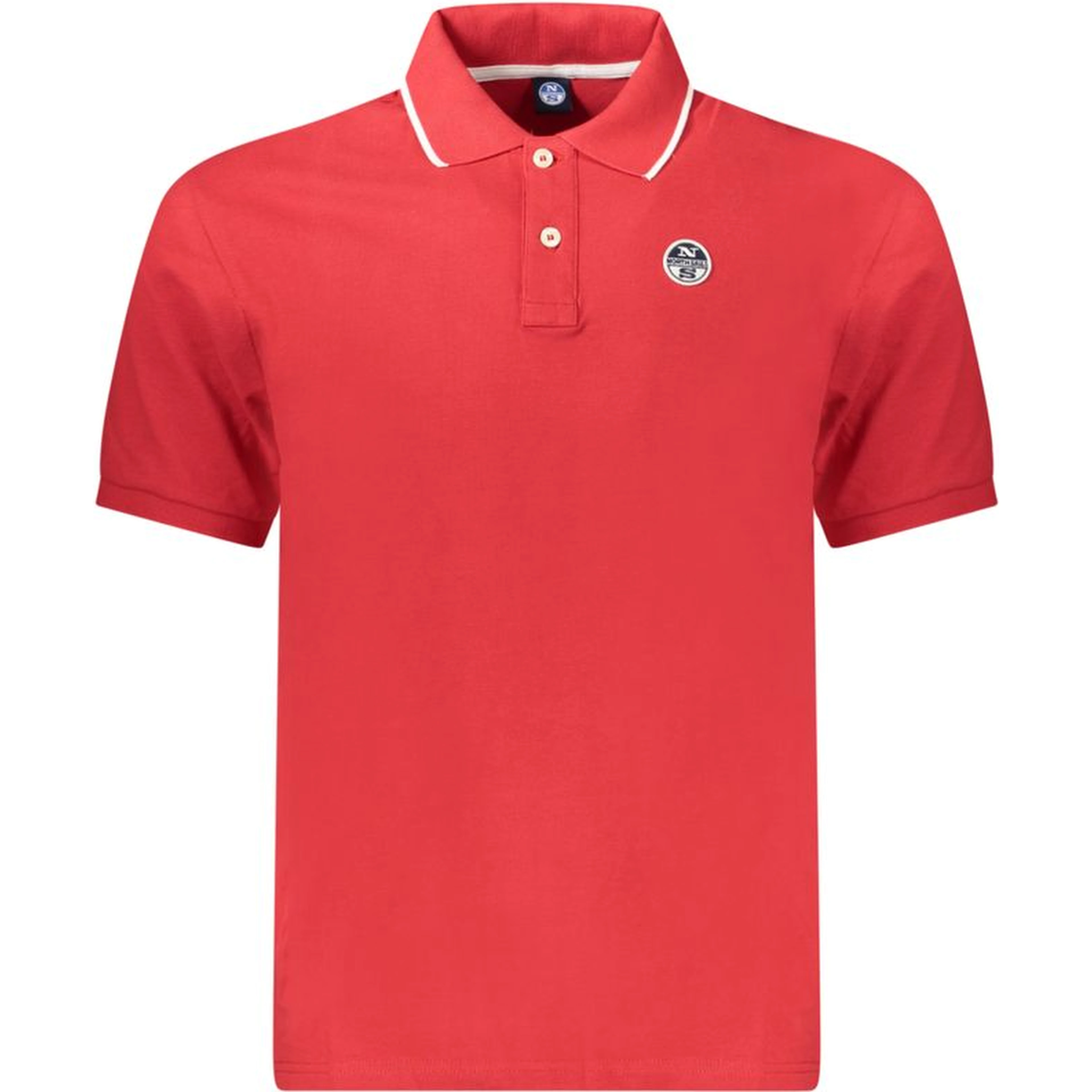 Red Cotton Polo Shirt