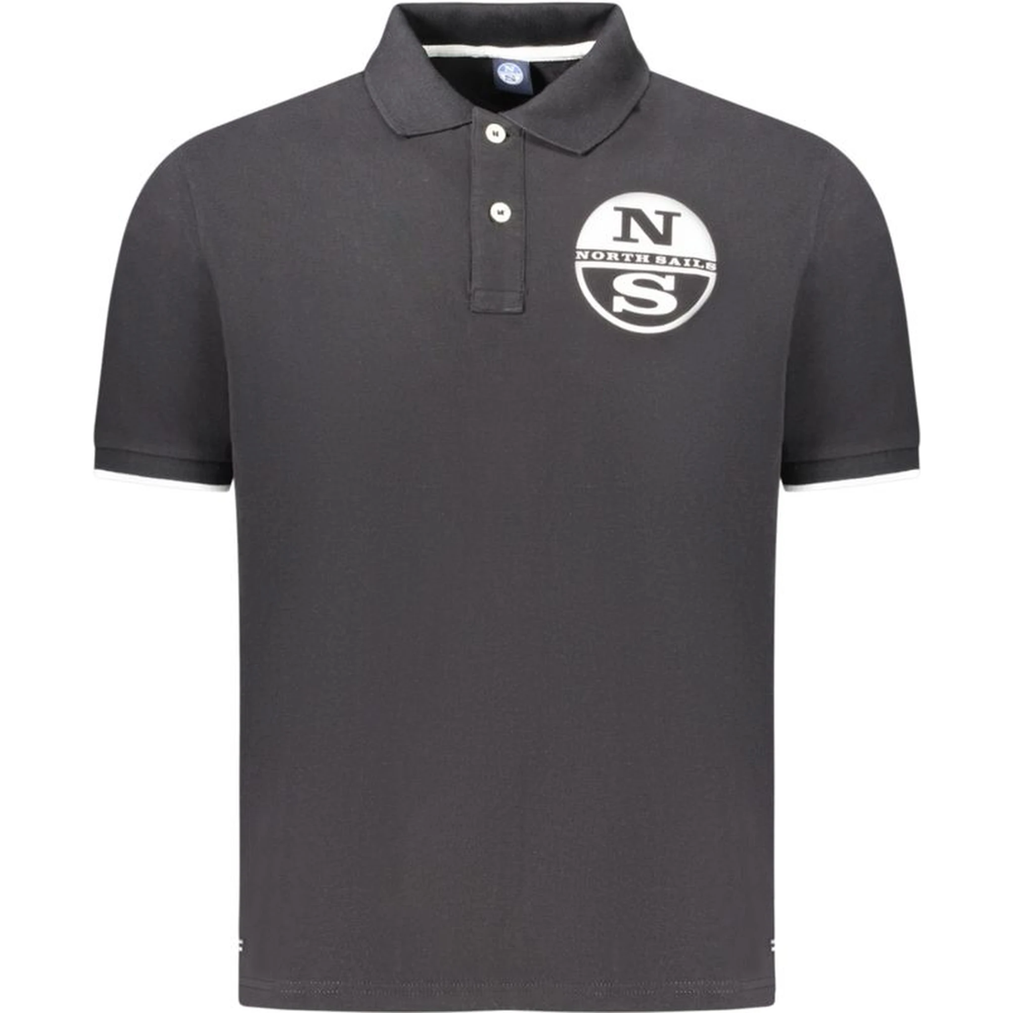 Black Cotton Polo Shirt
