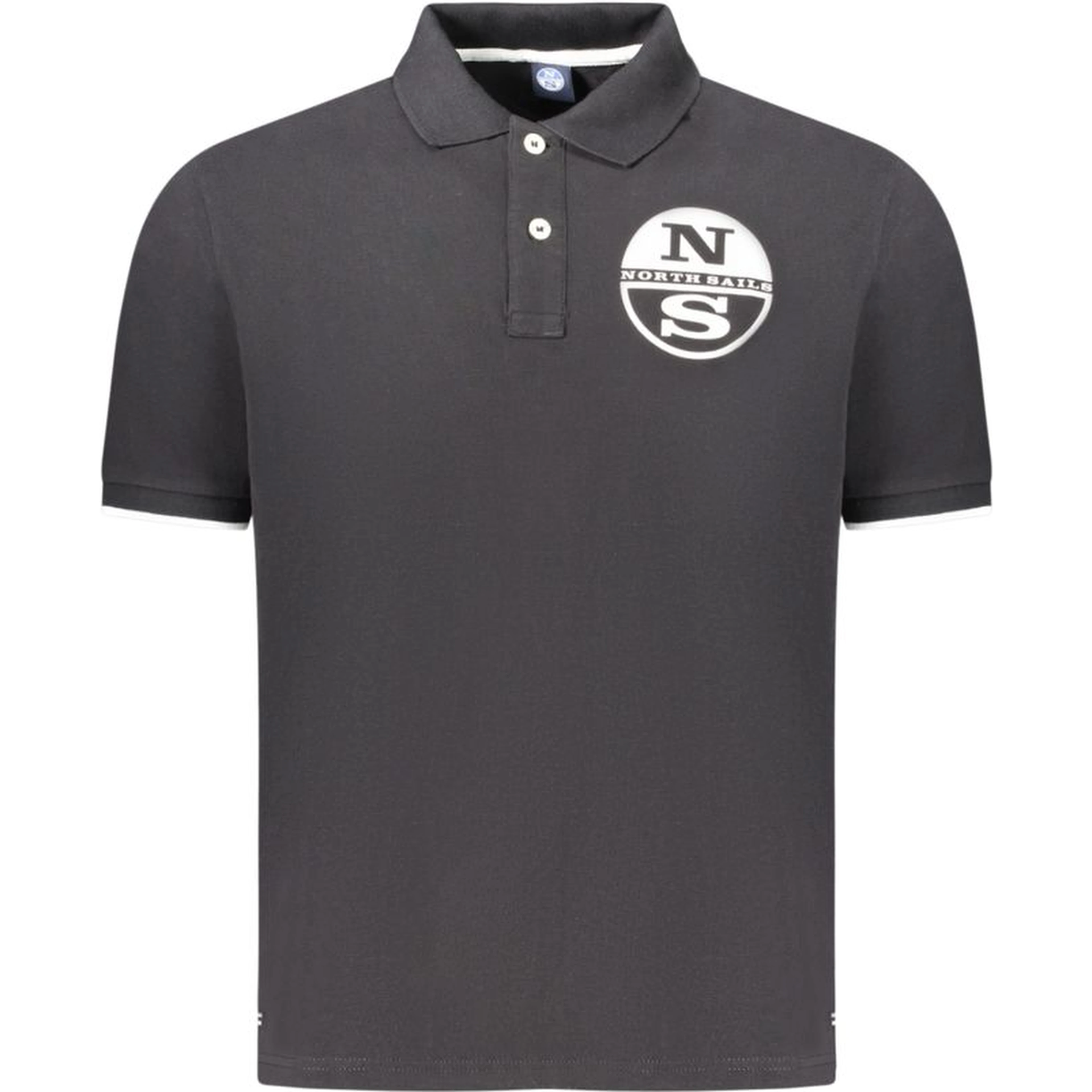 Black Cotton Polo Shirt