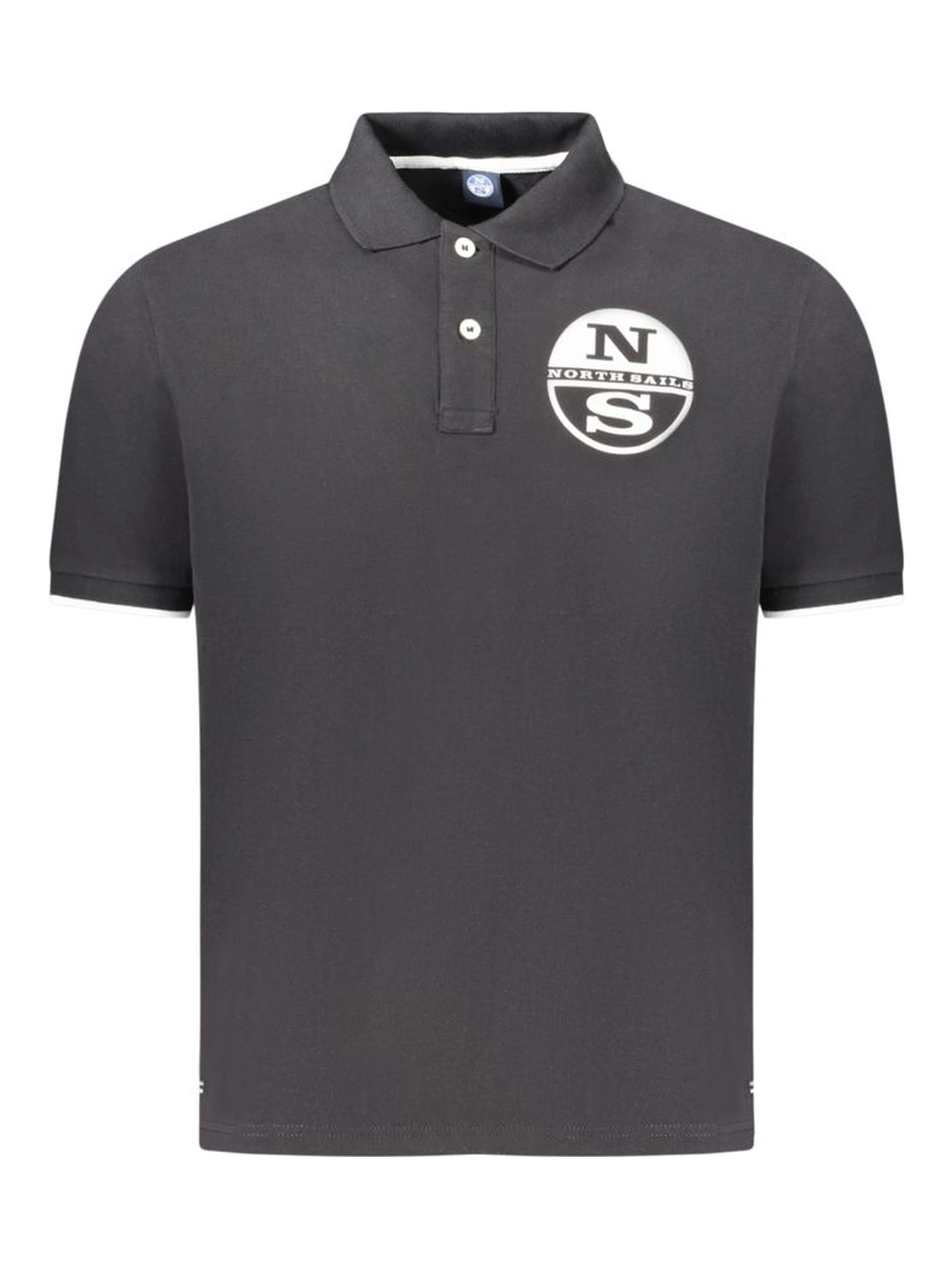 Black Cotton Polo Shirt
