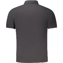 Black Cotton Polo Shirt
