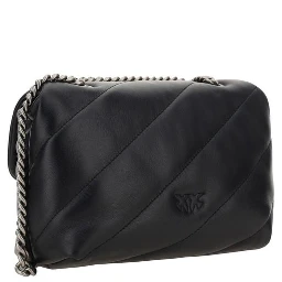 Black Calf Leather Bos Taurus Shoulder Bag